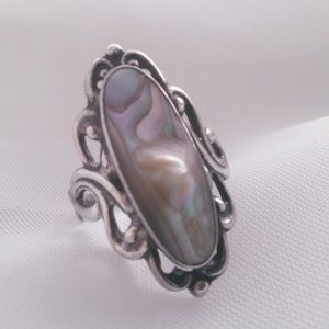 SOLD Antique Art Nouveau Mother of Pearl Ring